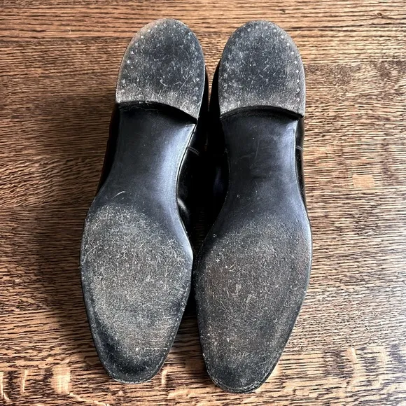 Vintage Oxfords, Black Patent Leather, Formal Men’s Dress Shoes