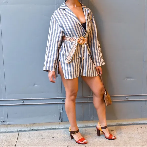 Vintage Striped David Dart Blazer by Force One sz Med