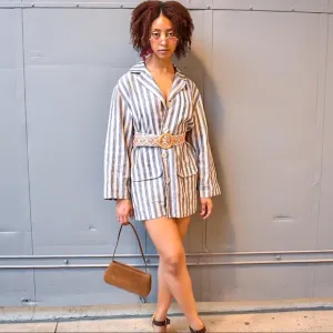 Vintage Striped David Dart Blazer by Force One sz Med