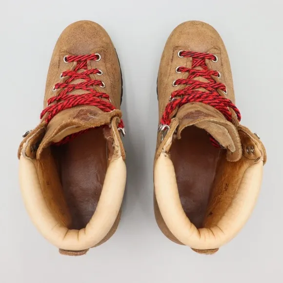 Vintage Vasque Mens Size 6.5D US Split Cowhide Hiking Mountaineering Boots