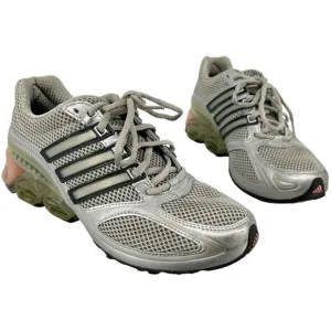 Vintage y2k Women's 6.5 Adidas Bounce Pink Silver/Grey athletic shoes sneakers