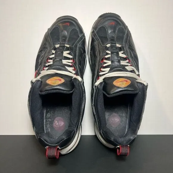 VTG 2003 Mens NIKE Black Leather Athletic Shoes / Size 11