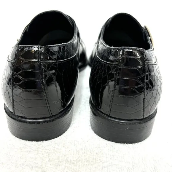 VTG Zoot Suit  Faux Reptile Embossed Dress Blk Shoe Rare OOAK NWOT