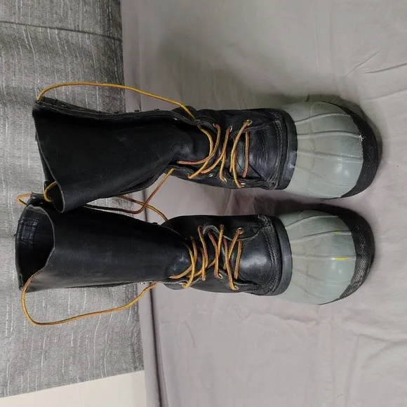 White's Elk Leather Boots Mens Size 5 Black Insulated Western Winter Pac