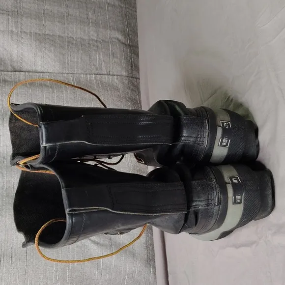 White's Elk Leather Boots Mens Size 5 Black Insulated Western Winter Pac