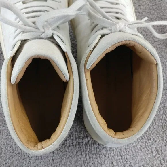 Woman by Common Projects Achilles Mid Womens 37 EU Shoes Cream White Suede 4016