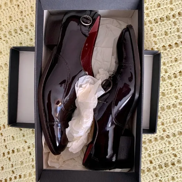 Woman’s Sidony Vernis Khol Ebony Chocolate Patent Leather Dress Shoes