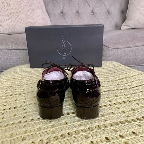 Woman’s Sidony Vernis Khol Ebony Chocolate Patent Leather Dress Shoes