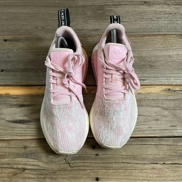 Women adidas NMD R2 Wonder Pink Running Shoes Sneakers