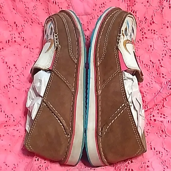 Women's Ariat Cruisers cow skull leather shoes size 7