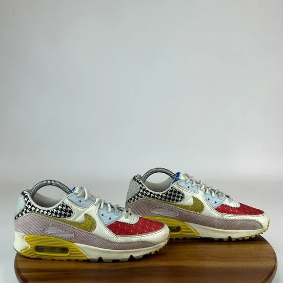 Womens‎ Nike Air Max 90 Patchwork Athletic Shoes Sneakers Size 8.5 M GUC