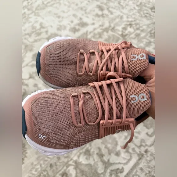 Women's ON Cloud Cloudswift Sneaker Athletic Running Shoes Blush Denim S…