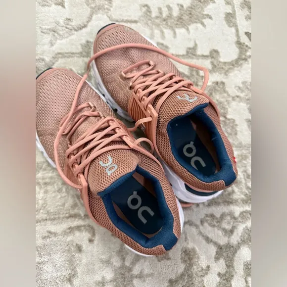 Women's ON Cloud Cloudswift Sneaker Athletic Running Shoes Blush Denim S…