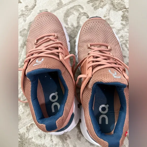 Women's ON Cloud Cloudswift Sneaker Athletic Running Shoes Blush Denim S…