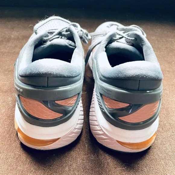 WOMENS 8 ASICS GEL KAYANO 26 RUNNING SHOES Grey Copper Medium NR Mint Condition