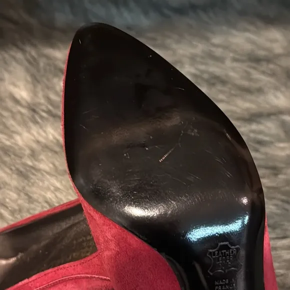 XAVIER DANAUD PARIS Berry Suede - NEW Vintage A11