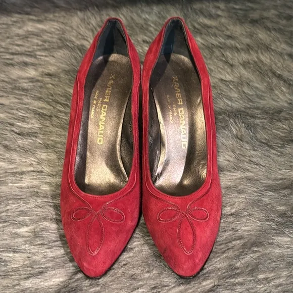 XAVIER DANAUD PARIS Berry Suede - NEW Vintage A11