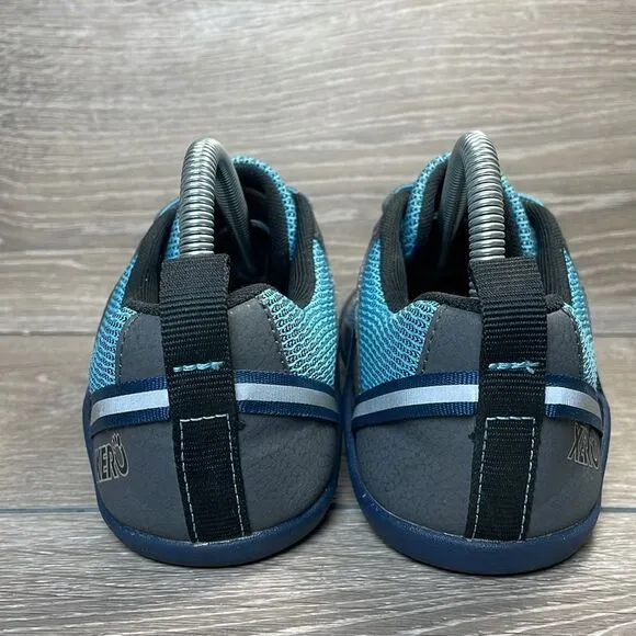 Xero Prio Blue Gray Black Women’s Sz 8 Zero Drop Vegan Barefoot Minimalist Shoes
