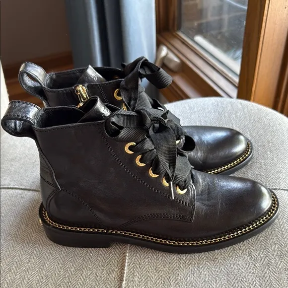 ZADIG &amp; VOLTAIRELaureen Jumbo-Lace Leather Zip Boots
